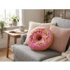 Originální polštářek DONUT růžový – veselý doplněk do dětského pokoje