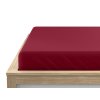 Napínací prostěradlo jersey s lycrou červené 90 x 200 cm