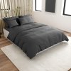 Tmavě šedé povlečení LUX hotelového stylu z přírodní bavlny