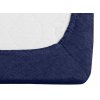 Froté prostěradlo EXCLUSIVE námořnicky modré 90x200 cm – hebké a praktické