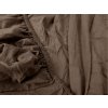 Pružné tmavě hnědé jersey prostěradlo s lycrou 90 × 200 cm – měkký a kvalitní materiál