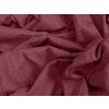Elastické prostěradlo jersey s lycrou vínové 180 × 200 cm – perfektní napnutí