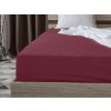 Jersey prostěradlo s lycrou vínové 180 × 200 cm – elegantní a komfortní