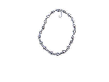 Náramek ocel 2 stříbrný