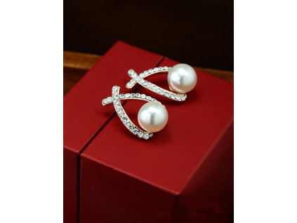 Náušnice Pearls (Barevná varianta Zlaté barevné provedení)