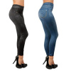 Zeštíhlující Džegíny s PUSH-UP efektem (Velikost & Barevné provedení Modrá barva: S-M)