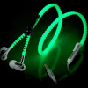 Teamyo Metal Zipper Luminous Earphone Glowing Music Stereo Headset With Mic Night Lighting Handsfree For iPhone (1)
