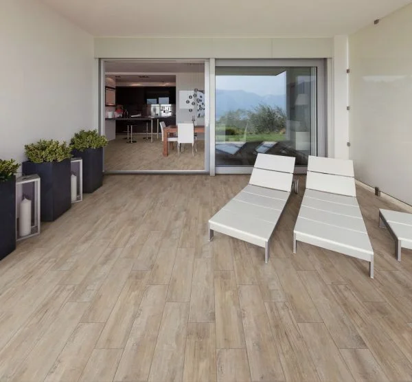 Venkovní dlažba Sintesi Timber Tortora 30x120,8cm