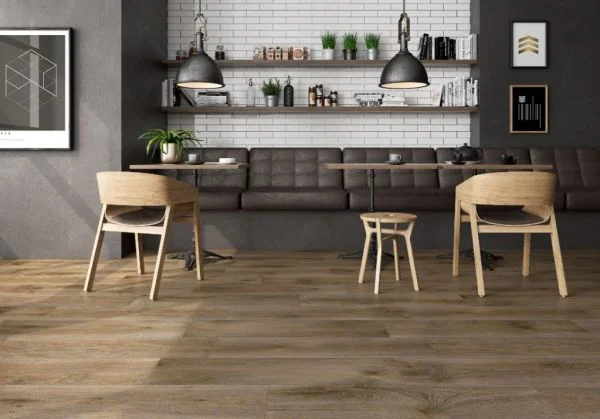 Dlažba v moderním stylu dřeva Prissmacer Outi Roble 30,5x121