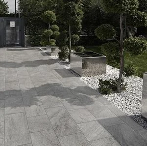 Šedá dlažba na terasu Del Conca Quartz Grey 40x80 (tl.18mm)