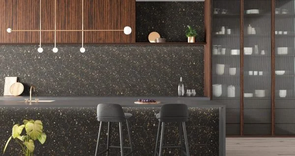 Dlaždice Bestile Pamesa Arousa Noir ve snížené jakosti - elegantní šestihran