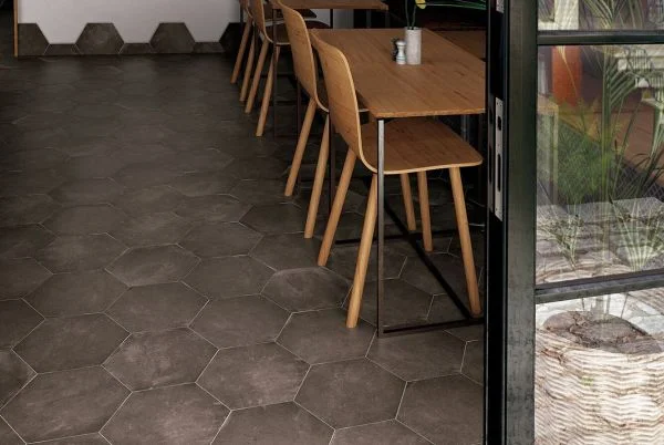 Dlažba ve tvaru šestiúhelníku - Equipe Terra Hexagon Slate 29,2x25,4