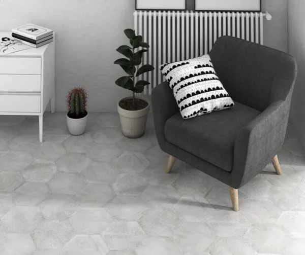 Hexagonální šedá dlažba Equipe Urban