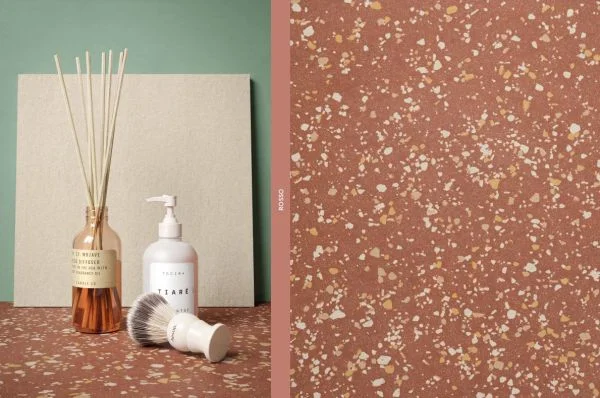 Dlažba/obklad Gigacer Inclusioni Classico Rosso - vzhled terrazzo