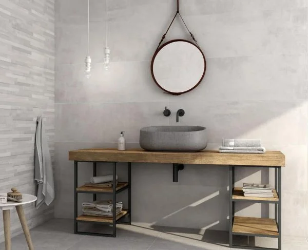 Elegantní velkoformátové obklady Bestile Pamesa Vestal Arena 40x120 v designu betonu