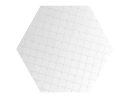 Deceram PAM Hex Decor Astro White 20x24