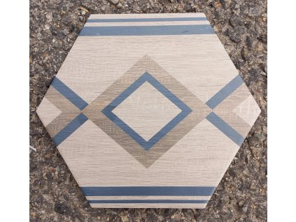 Deceram PAM DecoWood White MIX 25,8x29 Hex