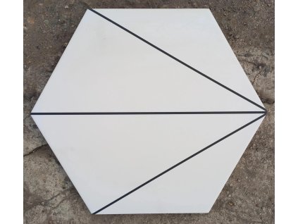 Deceram PAM Fabila Decor2 Blanco 25,8x29 Hex