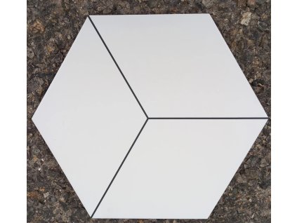 Deceram PAM Fabila Decor1 Blanco 25,8x29 Hex