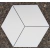 Deceram PAM Fabila Decor1 Blanco 25,8x29 Hex