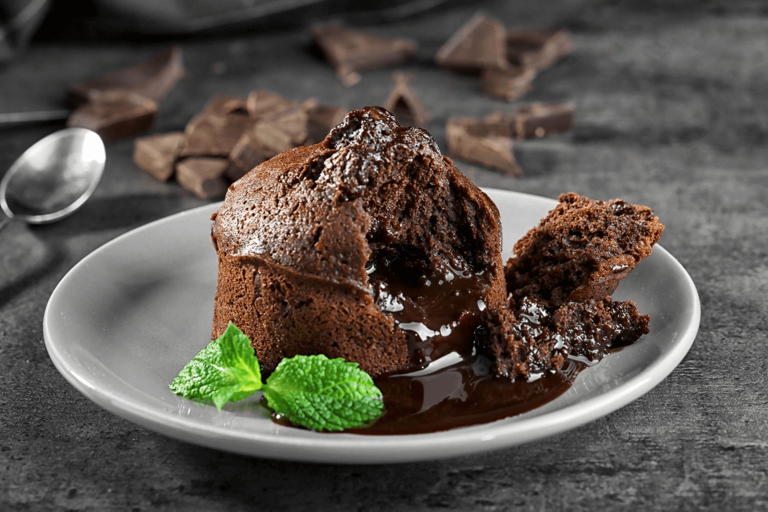 Valentýnské čokoládové fondanty