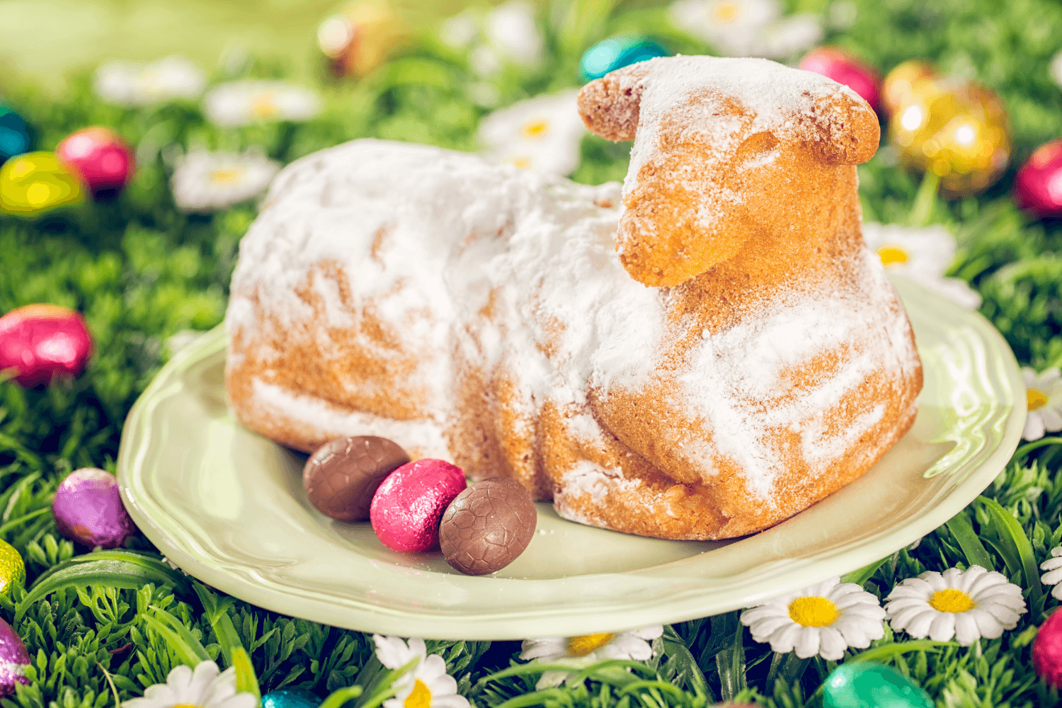 Velikonoční beránek z třeného těsta