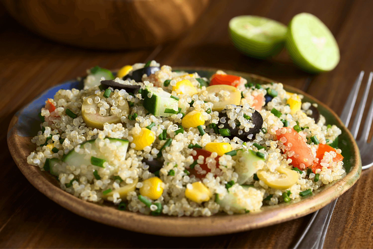 Quinoa salát s pečenou zeleninou