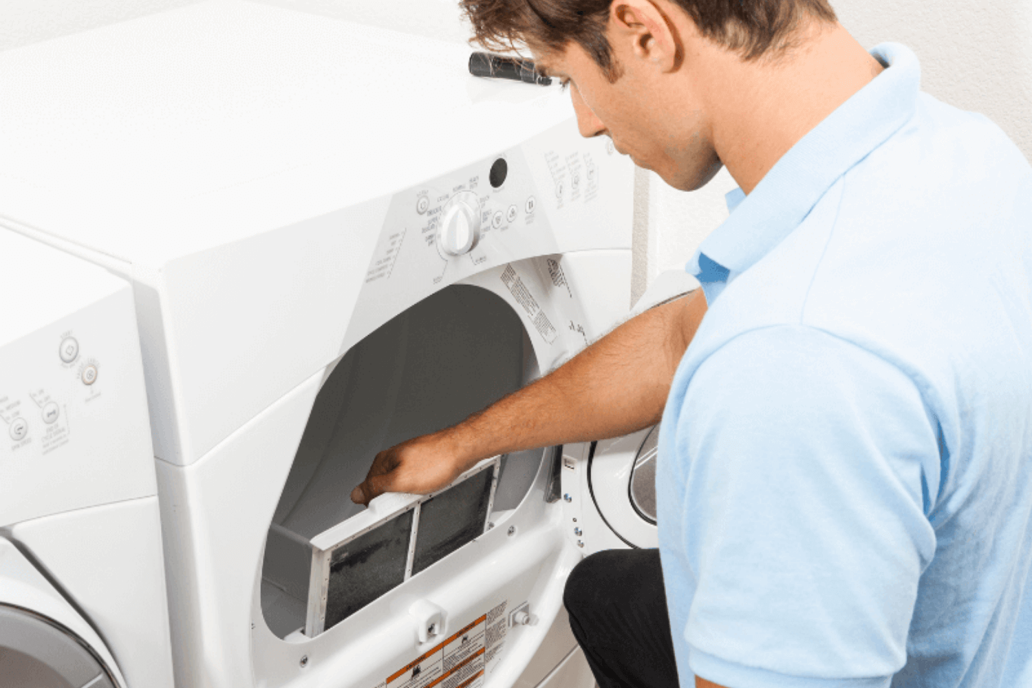 Symboly sušení v bubnové sušičce