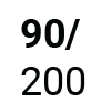 Blattgröße 90x200cm