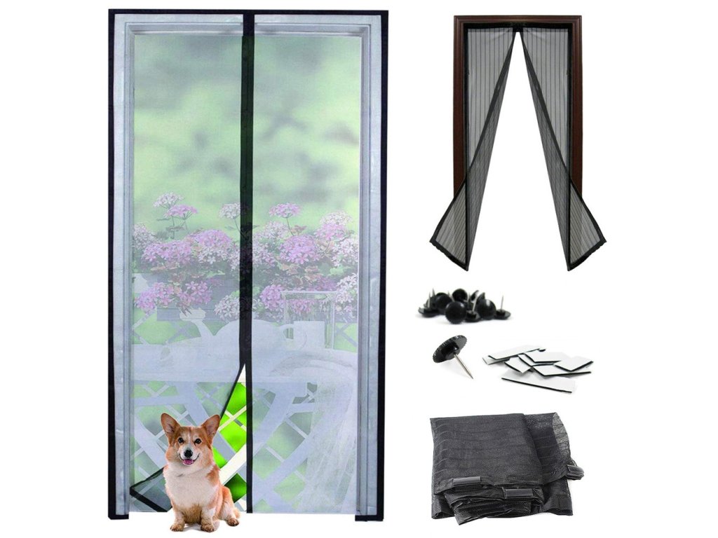 Praktická síť do dveří MOSQUITO proti komárům, rozměr 100 x 210 cm