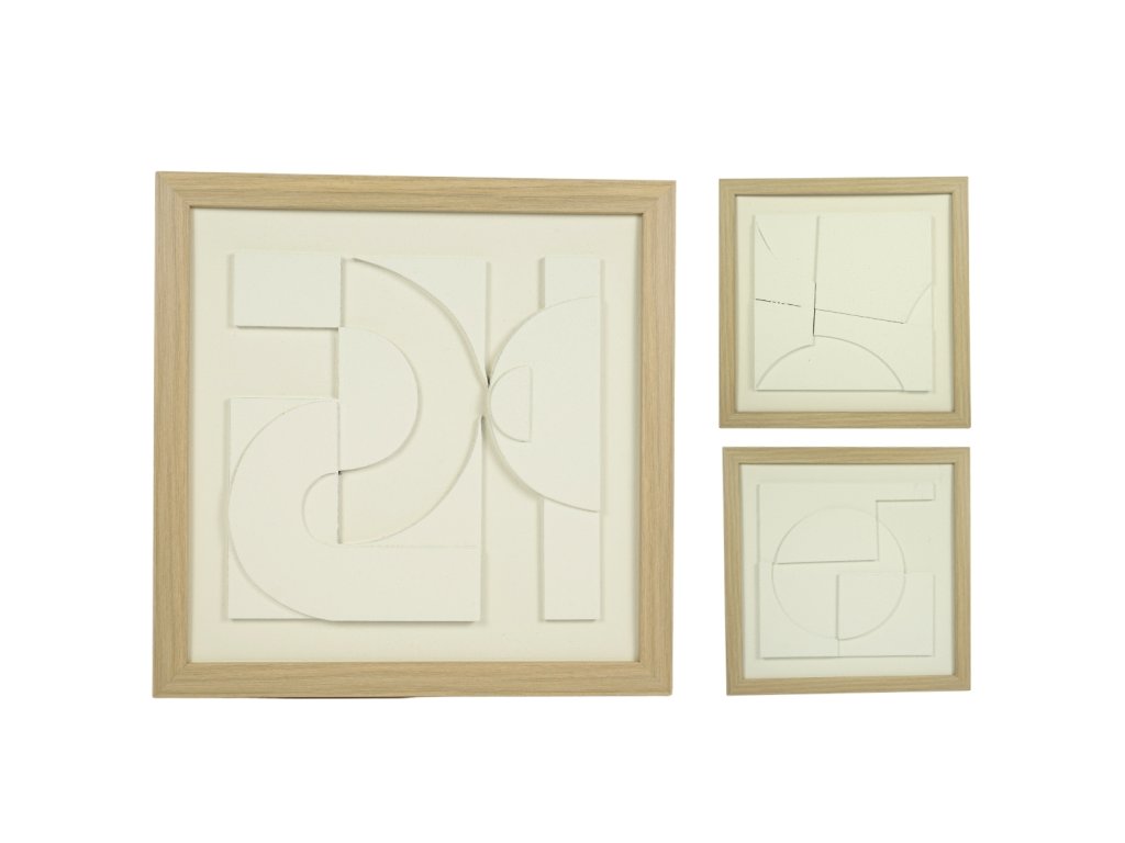 Abstraktní 3D obraz MOSAIC, 38x38 cm - různé druhy