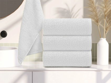 Ručník BASIC ZERO 50 x 70 cm bílý ze 100% bavlny s vysokou savostí