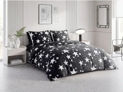 Mikroplyšové povlečení STAR šedé