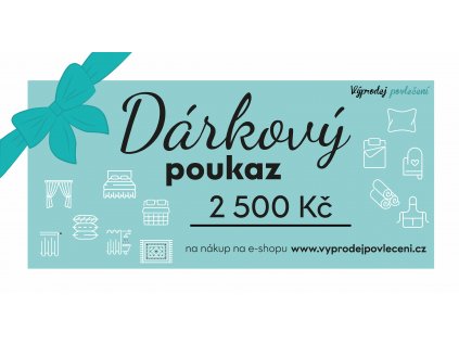 Dárkový poukaz na 2500 Kč