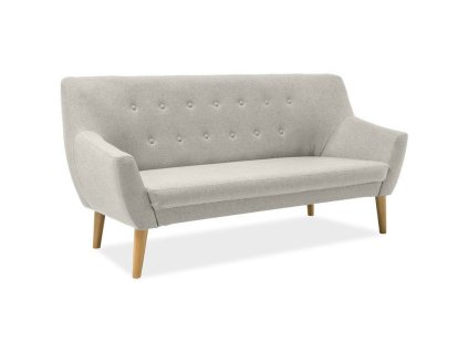 Pohodlná pohovka AMBER v krémové barvě pro tři osoby