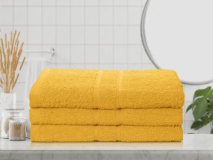 Osuška DONNA žlutá 70x120 cm – luxusní 100% bavlna pro maximální pohodlí