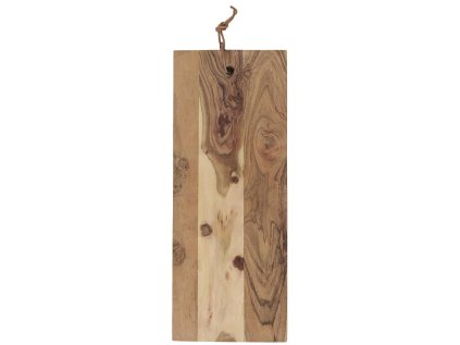 Dřevěné prkénko s koženým provázkem OILED ACACIA WOOD