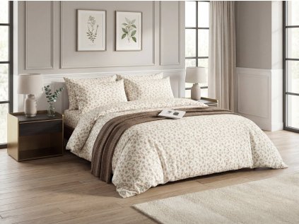 Povlečení z mikrovlákna MILICENT krémové