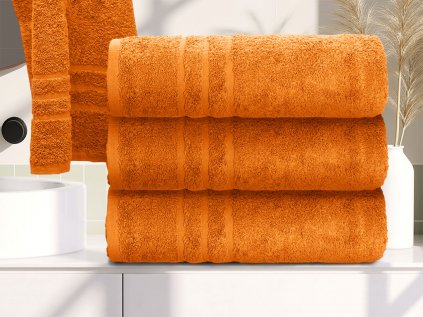 Osuška Comfort oranžová 70x140 cm z kvalitní 100% bavlny