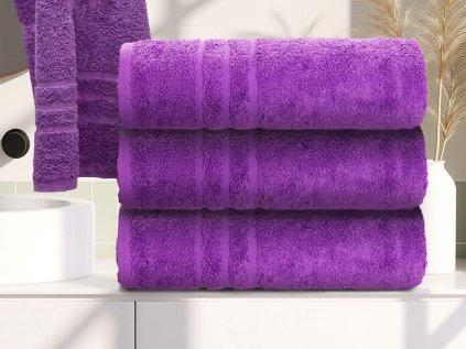 Osuška Comfort fialová 70x140 cm – příjemná měkkost z 100% bavlny