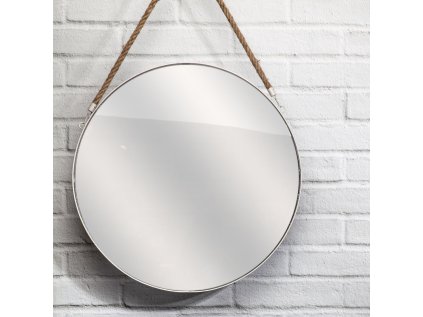 Bílé kulaté zrcadlo MIRROR
