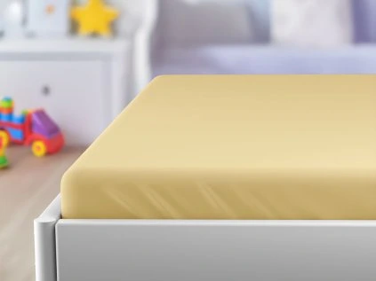 Jersey prostěradlo do postýlky krémové 70x140 cm