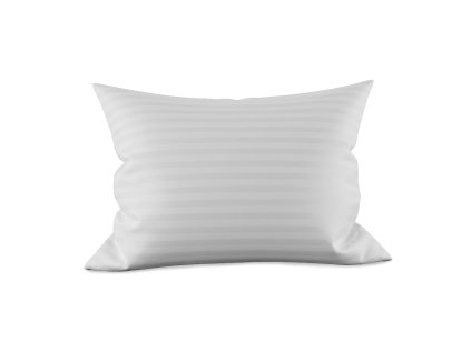 Povlak na polštář Atlas Grádl bílý proužek 2 cm 70x90 cm bavlna