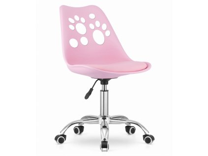 Růžová kancelářská židle PRINT