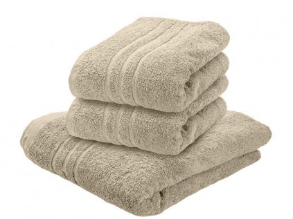 Sada COMFORT krémová 100% bavlna – osuška + 2 ručníky