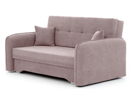 Rozkládací trojmístná pohovka LAINE světle růžová s elegantním designem