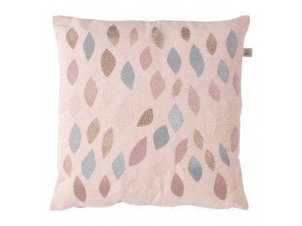 Dekorační povlak na polštář SPRINGA 45x45 cm růžový s elegantním vzorem