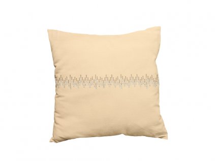 Dekorační povlak na polštář MELODY 40x40 cm, krémový s elegantním vzorem