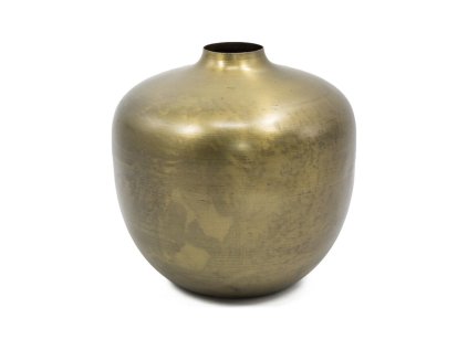 Zlatá kovová váza KOLONY GLOBE 20 cm
