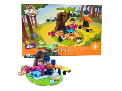 Stavebnice Kid's Brick PIKNIK, 45 dílků pro kreativní zábavu